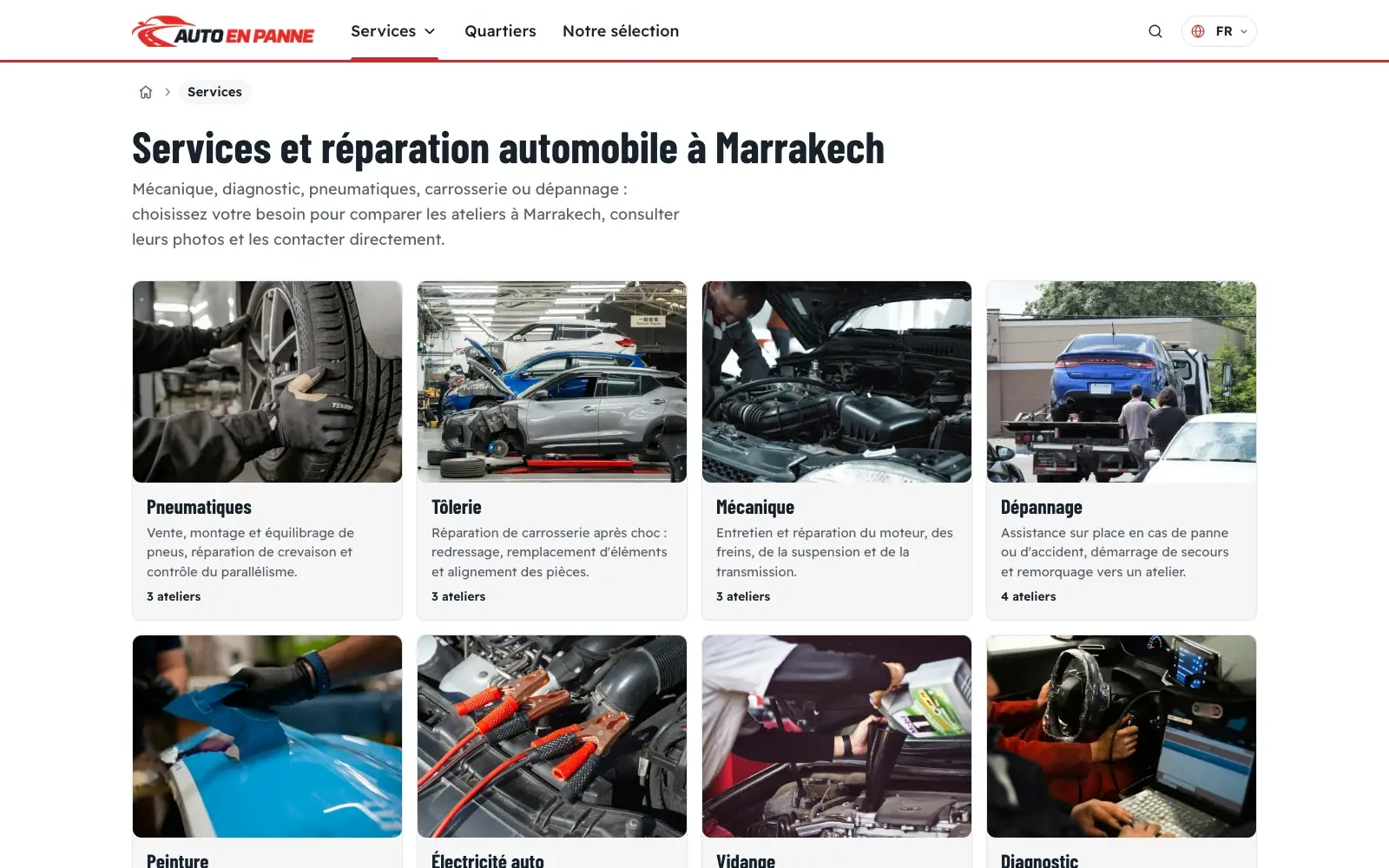 Browse automotive services